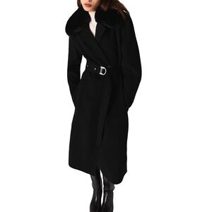 Generovy Double Faced Coat with Removable Collar